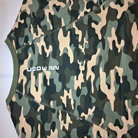 NWOT Code 22, Size Large, Camouflage, 95% Cotton/5% Elastic, Sleeveless Shirt - Picture 4 of 4